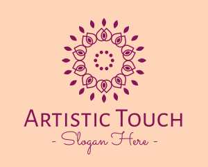 Organic Flower Spa logo design