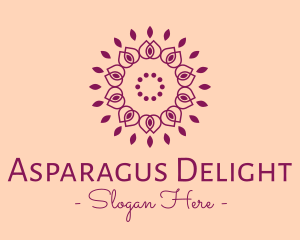 Organic Flower Spa logo design