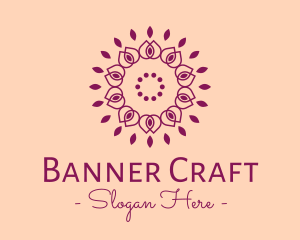 Organic Flower Spa logo design