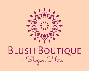 Organic Flower Spa logo design