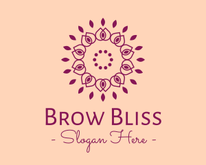 Organic Flower Spa logo design