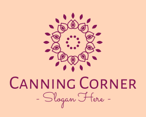 Organic Flower Spa logo design