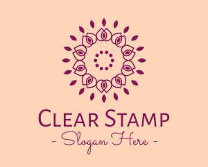 Organic Flower Spa logo design