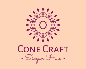 Organic Flower Spa logo design