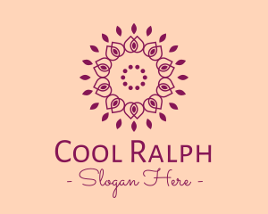 Organic Flower Spa logo design