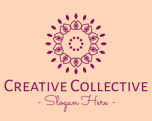 Organic Flower Spa logo design