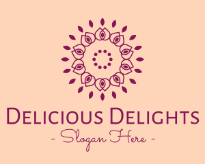 Organic Flower Spa logo design