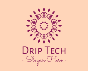 Organic Flower Spa logo design