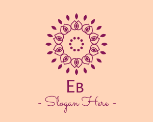 Organic Flower Spa logo design