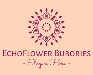 Organic Flower Spa logo design