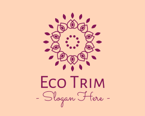 Organic Flower Spa logo design