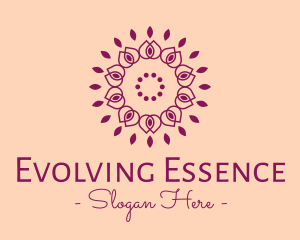 Organic Flower Spa logo design