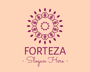 Organic Flower Spa logo design