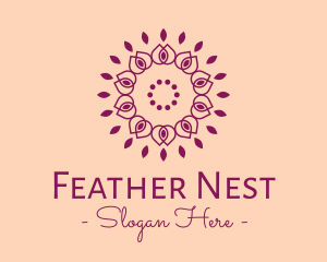 Organic Flower Spa logo design