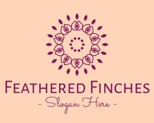 Organic Flower Spa logo design