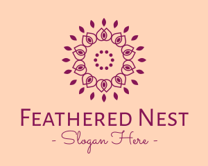 Organic Flower Spa logo design