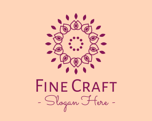 Organic Flower Spa logo design