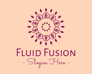 Organic Flower Spa logo design