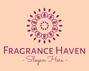 Organic Flower Spa logo design