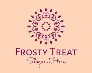 Organic Flower Spa logo design