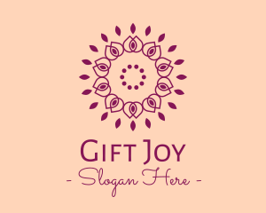 Organic Flower Spa logo design