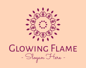 Organic Flower Spa logo design