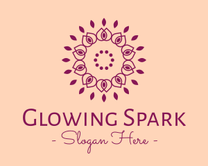 Organic Flower Spa logo design