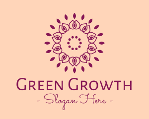 Organic Flower Spa logo design