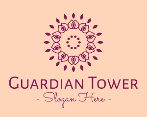 Organic Flower Spa logo design