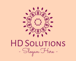 Organic Flower Spa logo design