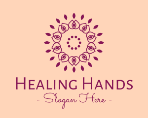 Organic Flower Spa logo design