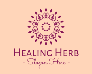 Organic Flower Spa logo design