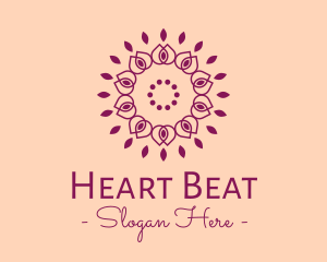 Organic Flower Spa logo design