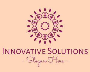 Organic Flower Spa logo design