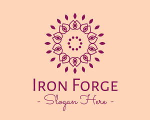 Organic Flower Spa logo design