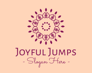 Organic Flower Spa logo design