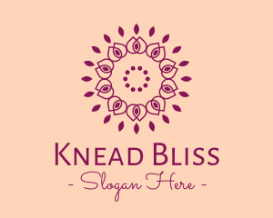 Organic Flower Spa logo design