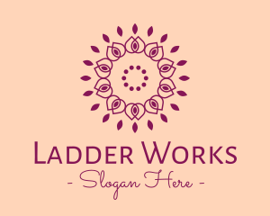 Organic Flower Spa logo design