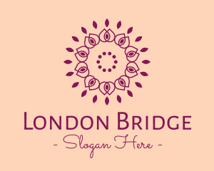 Organic Flower Spa logo design