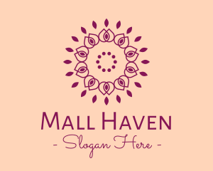 Organic Flower Spa logo design