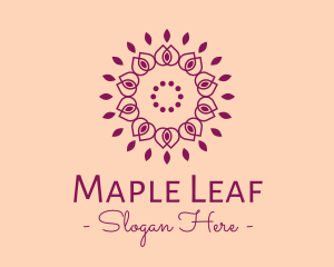 Organic Flower Spa logo design