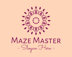 Organic Flower Spa logo design