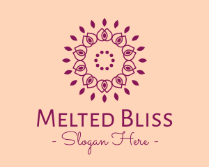 Organic Flower Spa logo design