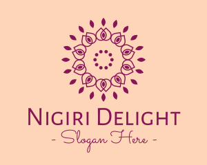 Organic Flower Spa logo design