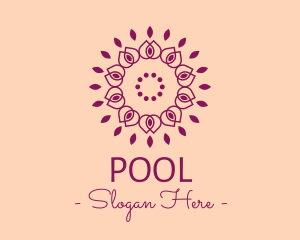 Organic Flower Spa logo design