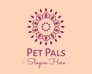 Organic Flower Spa logo design