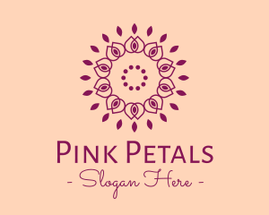 Organic Flower Spa logo design