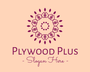 Organic Flower Spa logo design