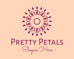 Organic Flower Spa logo design