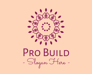 Organic Flower Spa logo design